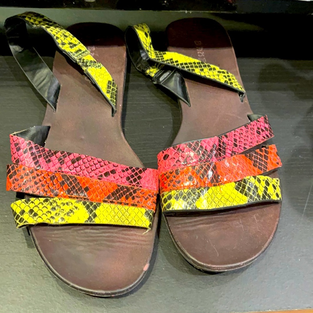 Tri-color brand  new rugged sandals